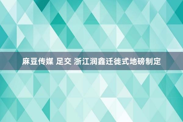 麻豆传媒 足交 浙江润鑫迁徙式地磅制定